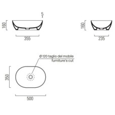 Раковина 50х35 см GSI Pura 886004