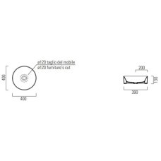 Раковина 40х40 см GSI Kube X 942604