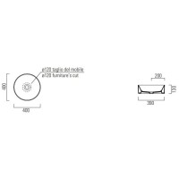 Раковина 40х40 см GSI Kube X 942605