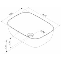 Раковина 51х40,5 см Am.Pm Func M8FWCC10510WG