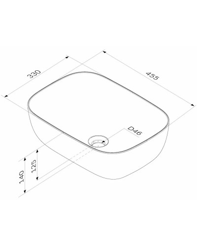 Раковина 45,5х33 см Am.Pm Func M8FWCC10450WG