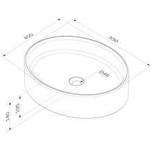 Раковина 55х45 см Am.Pm Func M8FWCC20550WG