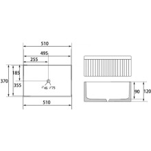 Раковина 51х37 см Abber Rechteck AC2216