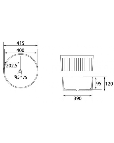 Раковина 41,5х41,5 см Abber Bequem AC2114