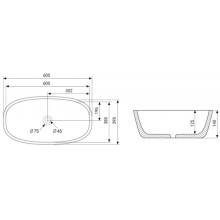 Раковина 60,5х39 см Abber Rechteck AC2206MG