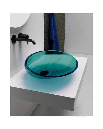 Раковина 53,5х42,5 см Abber Kristall AT2812Aquamarin