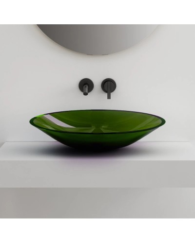 Раковина 53,5х42,5 см Abber Kristall AT2812Emerald