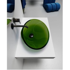 Раковина 53,5х42,5 см Abber Kristall AT2812Emerald