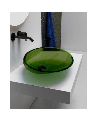 Раковина 53,5х42,5 см Abber Kristall AT2812Emerald