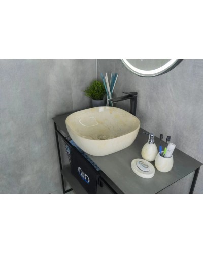 Раковина 42,5х42,5 см GID Stone Edition Mnc542