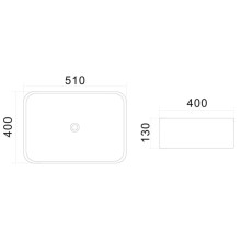 Раковина 51х40 см Am.Pm Universal C8FC0X051GWRE