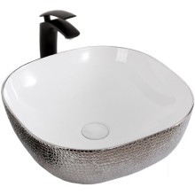 Раковина-чаша Mira 43 MR-4343WS Белая Серебро