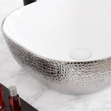 Раковина-чаша Mira 43 MR-4343WS Белая Серебро