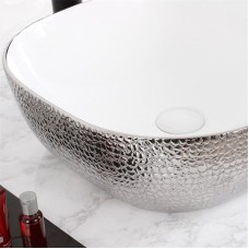 Раковина-чаша Mira 43 MR-4343WS Белая Серебро