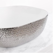 Раковина-чаша Mira 43 MR-4343WS Белая Серебро