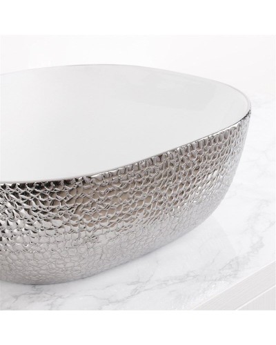 Раковина-чаша Mira 43 MR-4343WS Белая Серебро