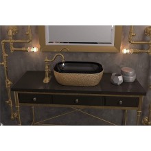 Раковина-чаша Mira 46 MR-4632BG Черная Золото