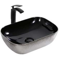 Раковина-чаша Mira 46 MR-4632BS Черная Серебро