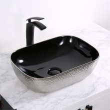 Раковина-чаша Mira 46 MR-4632BS Черная Серебро