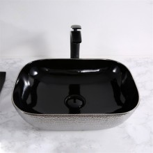 Раковина-чаша Mira 46 MR-4632BS Черная Серебро