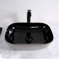 Раковина-чаша Mira 46 MR-4632BS Черная Серебро