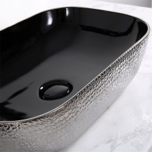 Раковина-чаша Mira 46 MR-4632BS Черная Серебро