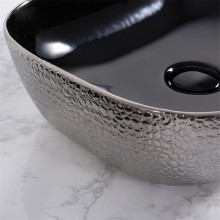 Раковина-чаша Mira 46 MR-4632BS Черная Серебро