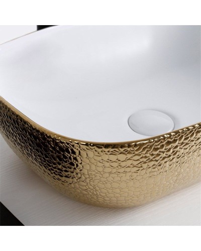 Раковина-чаша Mira 46 MR-4632WG Белая Золото