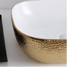 Раковина-чаша Mira 46 MR-4632WG Белая Золото