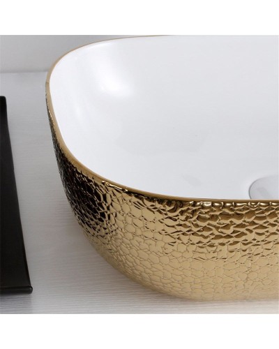 Раковина-чаша Mira 46 MR-4632WG Белая Золото