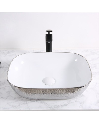 Раковина-чаша Mira 46 MR-4632WS Белая Серебро