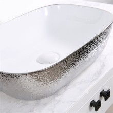 Раковина-чаша Mira 46 MR-4632WS Белая Серебро