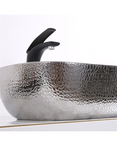 Раковина-чаша Mira 46 MR-4632WS Белая Серебро