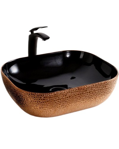 Раковина-чаша Mira 51 MR-5141BG Черная Золото