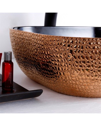 Раковина-чаша Mira 51 MR-5141BG Черная Золото