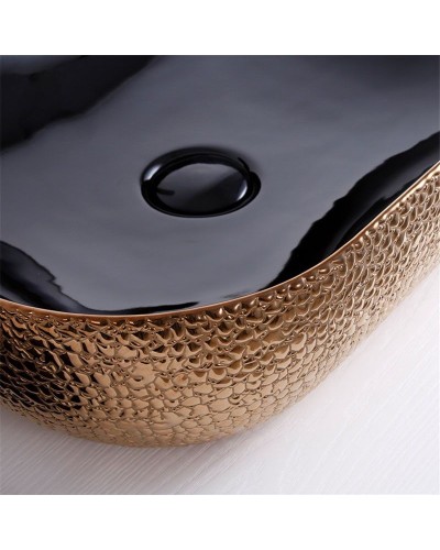 Раковина-чаша Mira 51 MR-5141BG Черная Золото