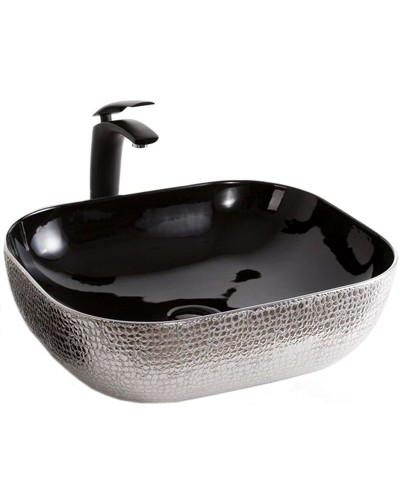 Раковина-чаша Mira 51 MR-5141BS Черная Серебро