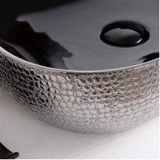 Раковина-чаша Mira 51 MR-5141BS Черная Серебро