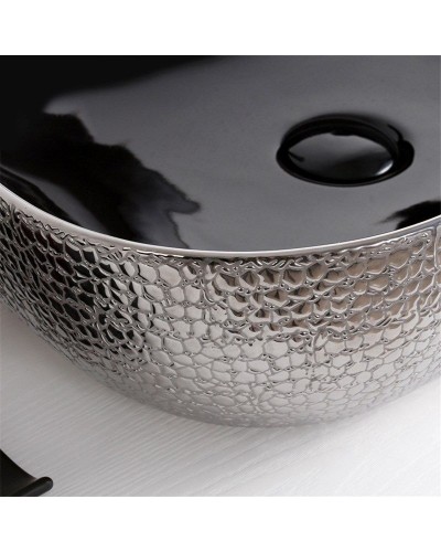 Раковина-чаша Mira 51 MR-5141BS Черная Серебро