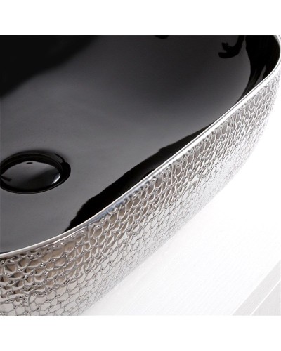 Раковина-чаша Mira 51 MR-5141BS Черная Серебро