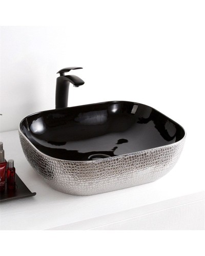 Раковина-чаша Mira 51 MR-5141BS Черная Серебро