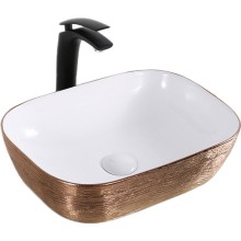 Раковина-чаша Mira 46 MR-4632LWG Белая Золото