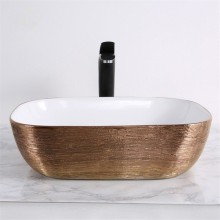 Раковина-чаша Mira 46 MR-4632LWG Белая Золото