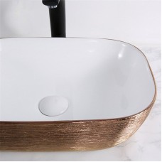 Раковина-чаша Mira 46 MR-4632LWG Белая Золото