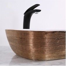 Раковина-чаша Mira 46 MR-4632LWG Белая Золото