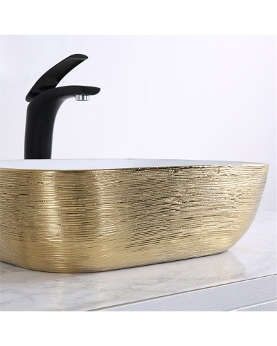 Раковина-чаша Mira 46 MR-4632LWY Белая Золото