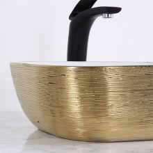 Раковина-чаша Mira 46 MR-4632LWY Белая Золото