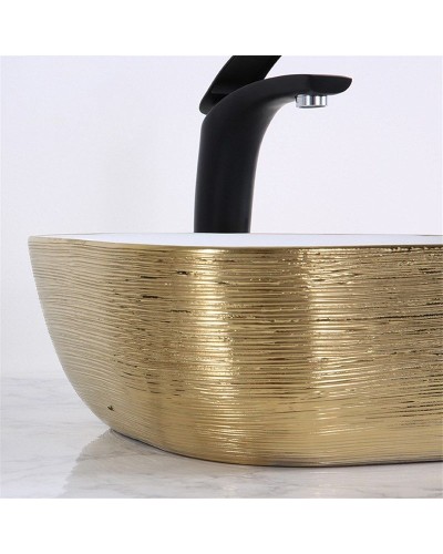 Раковина-чаша Mira 46 MR-4632LWY Белая Золото