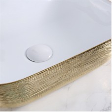 Раковина-чаша Mira 46 MR-4632LWY Белая Золото