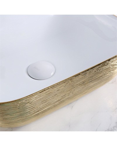 Раковина-чаша Mira 46 MR-4632LWY Белая Золото